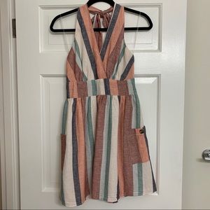 Striped American Eagle Halter Dress
